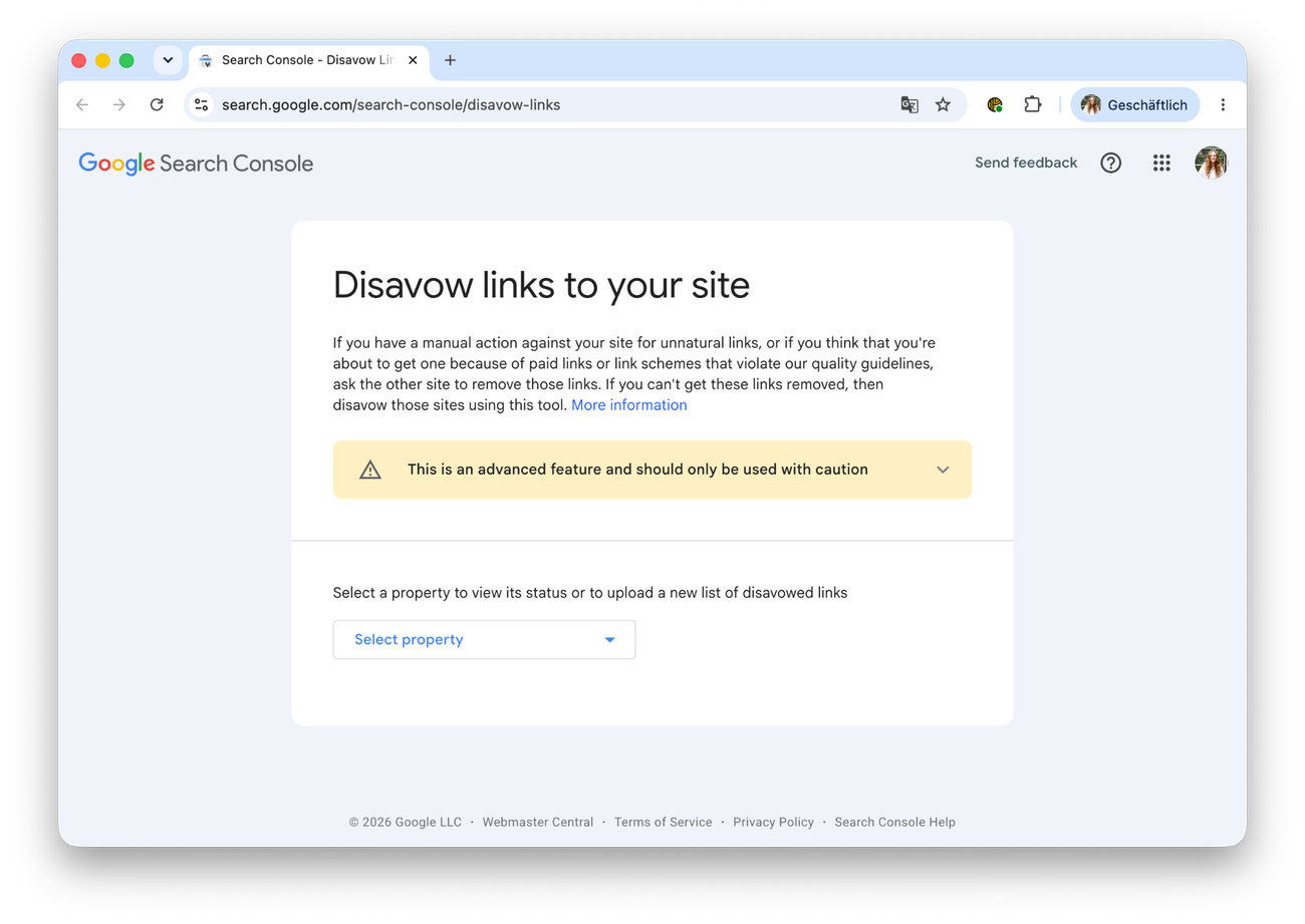 Wie du das Google Disavow Tool richtig nutzt